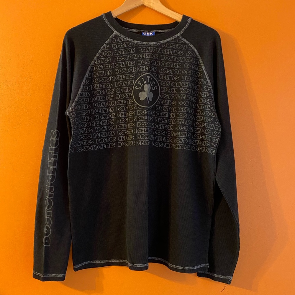 Celtics Black Thermal Long Sleeve